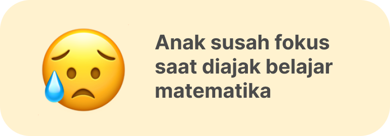 Anak susah fokus saat diajak belajar matematika